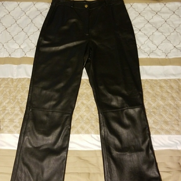 st john leather pants